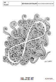 Zenteangle boyama sayfaları